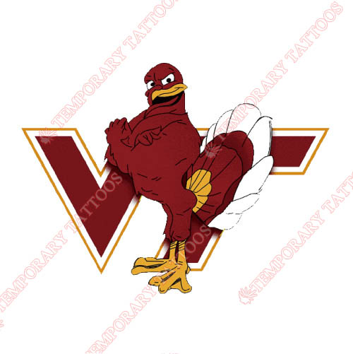 Virginia Tech Hokies Customize Temporary Tattoos Stickers NO.6861